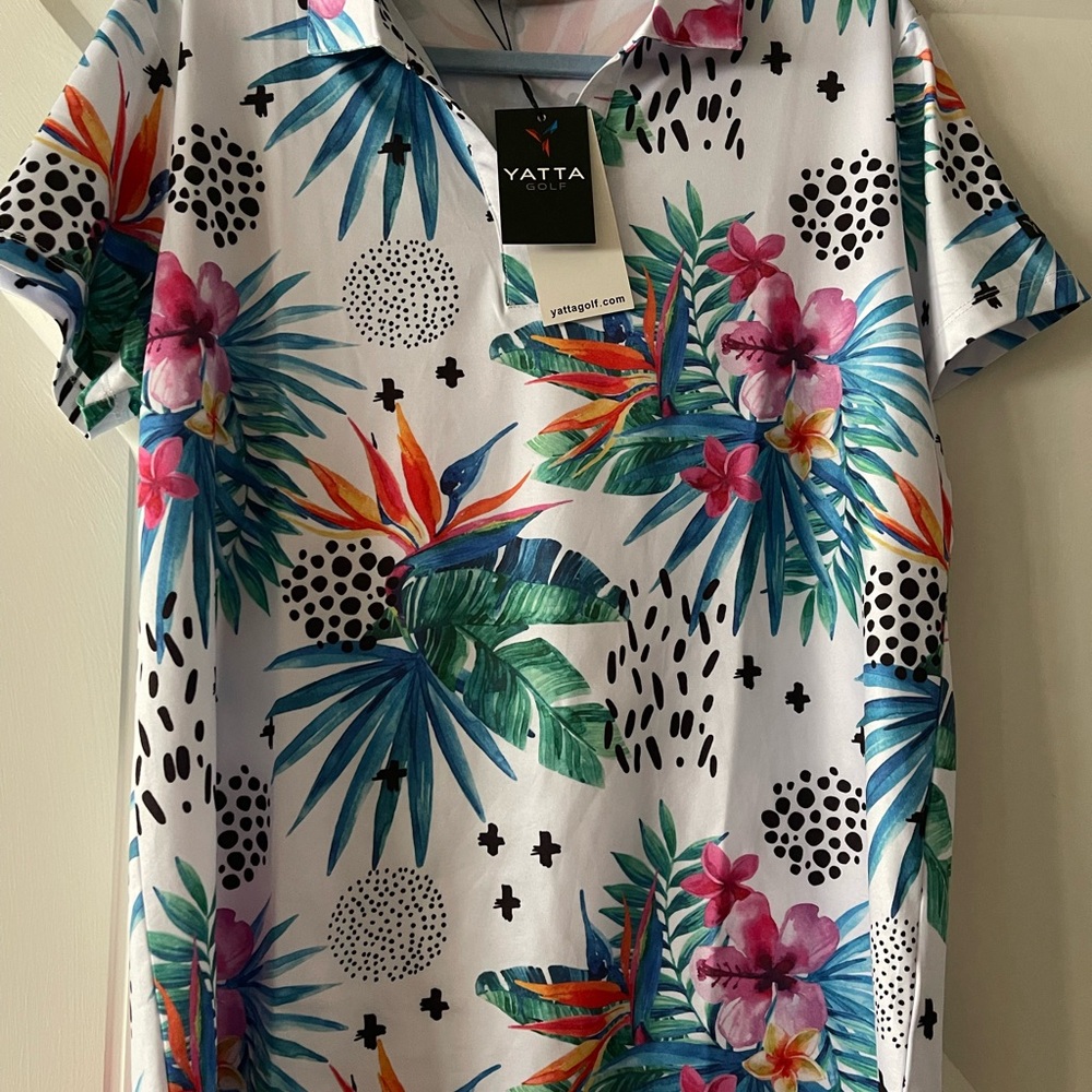 Women's Tropical Print Yatta Golf Polo - Multicolor